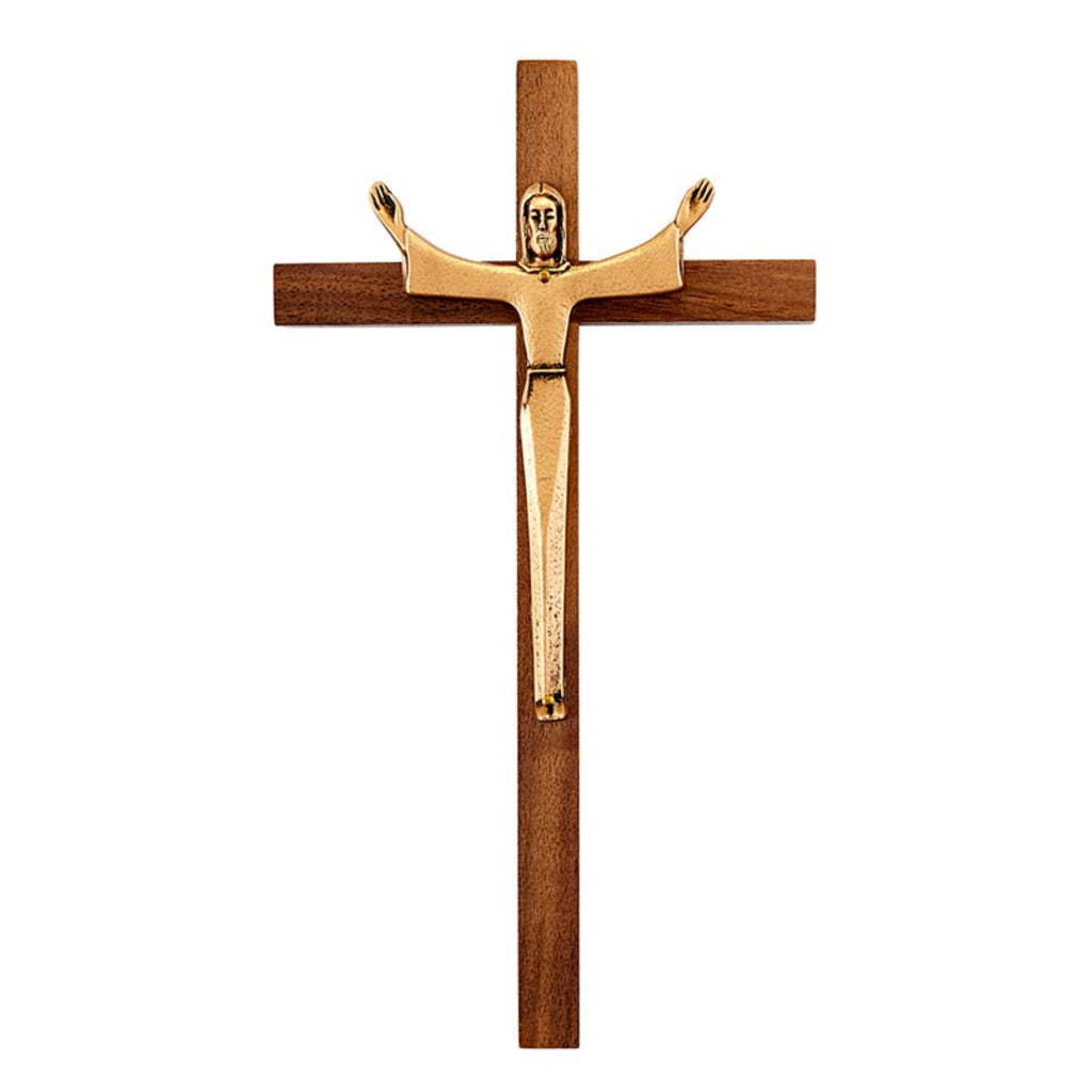 Risen Christ Walnut Wall Cross