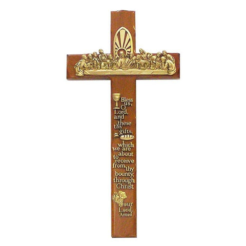Last Supper Of Jesus Wall Cross With Prayer