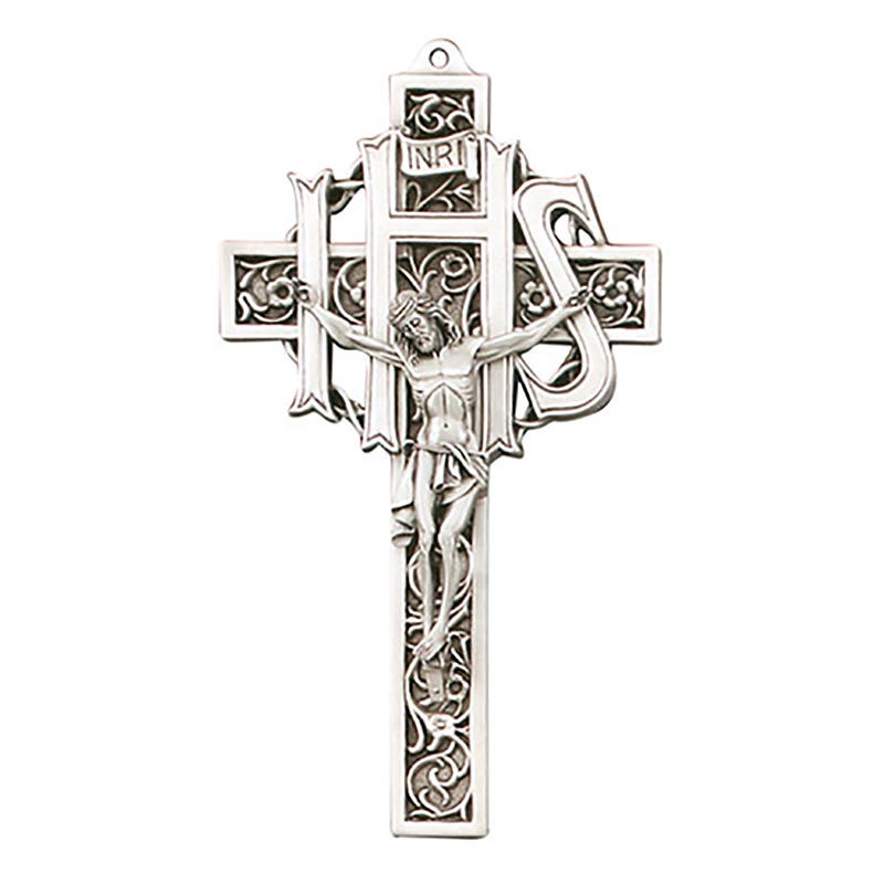 Ornate Jesus Filigree IHS Crucifix