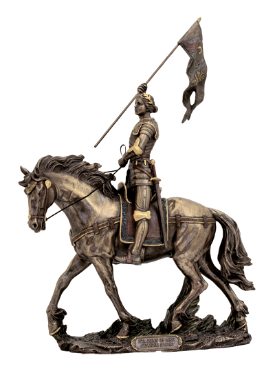 Saint Joan Of Arc On Horse Statue  Veronese Collection