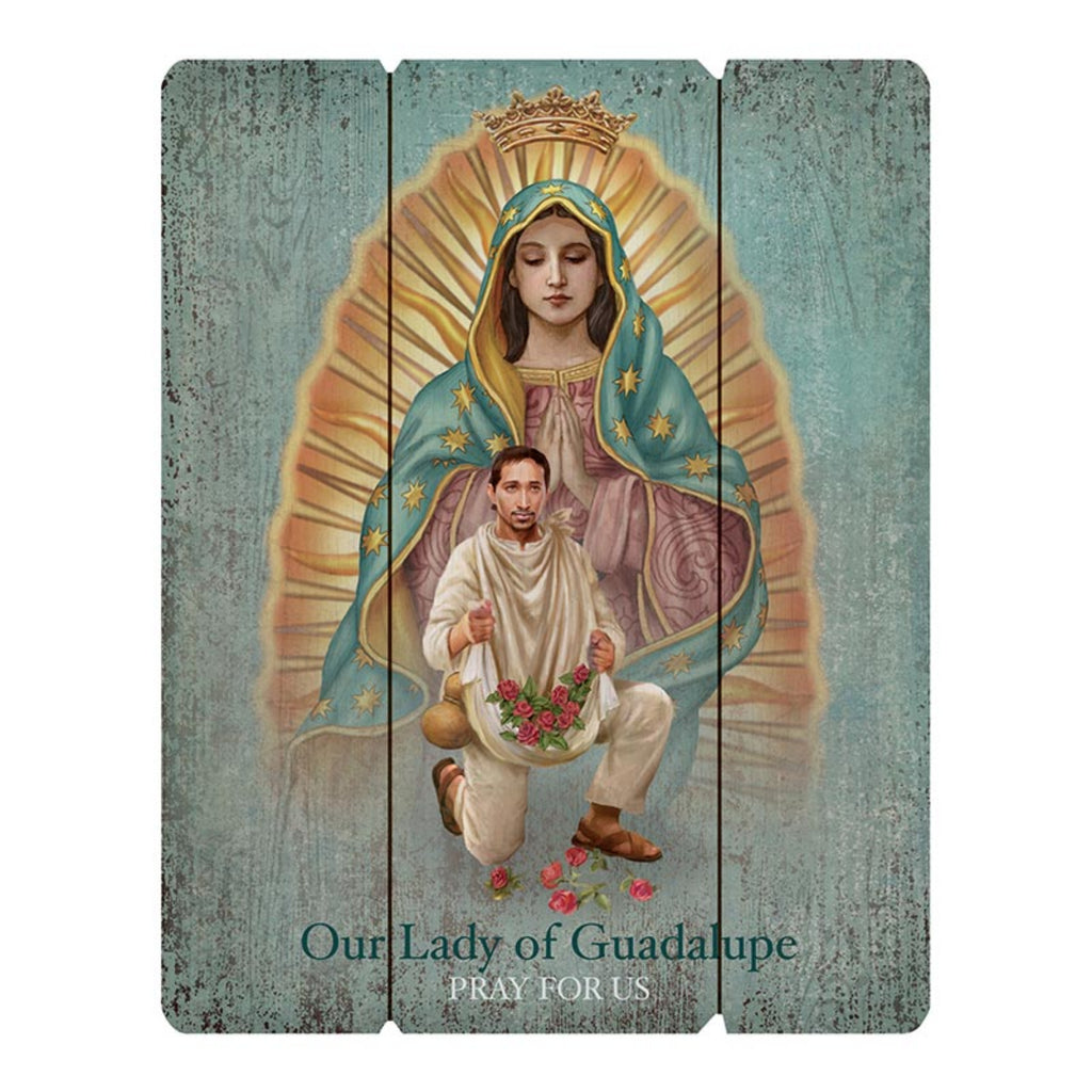 Our Lady of Guadalupe Wooden Wall plaque