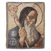 Saint Benedict Tapestry Throw Blanket