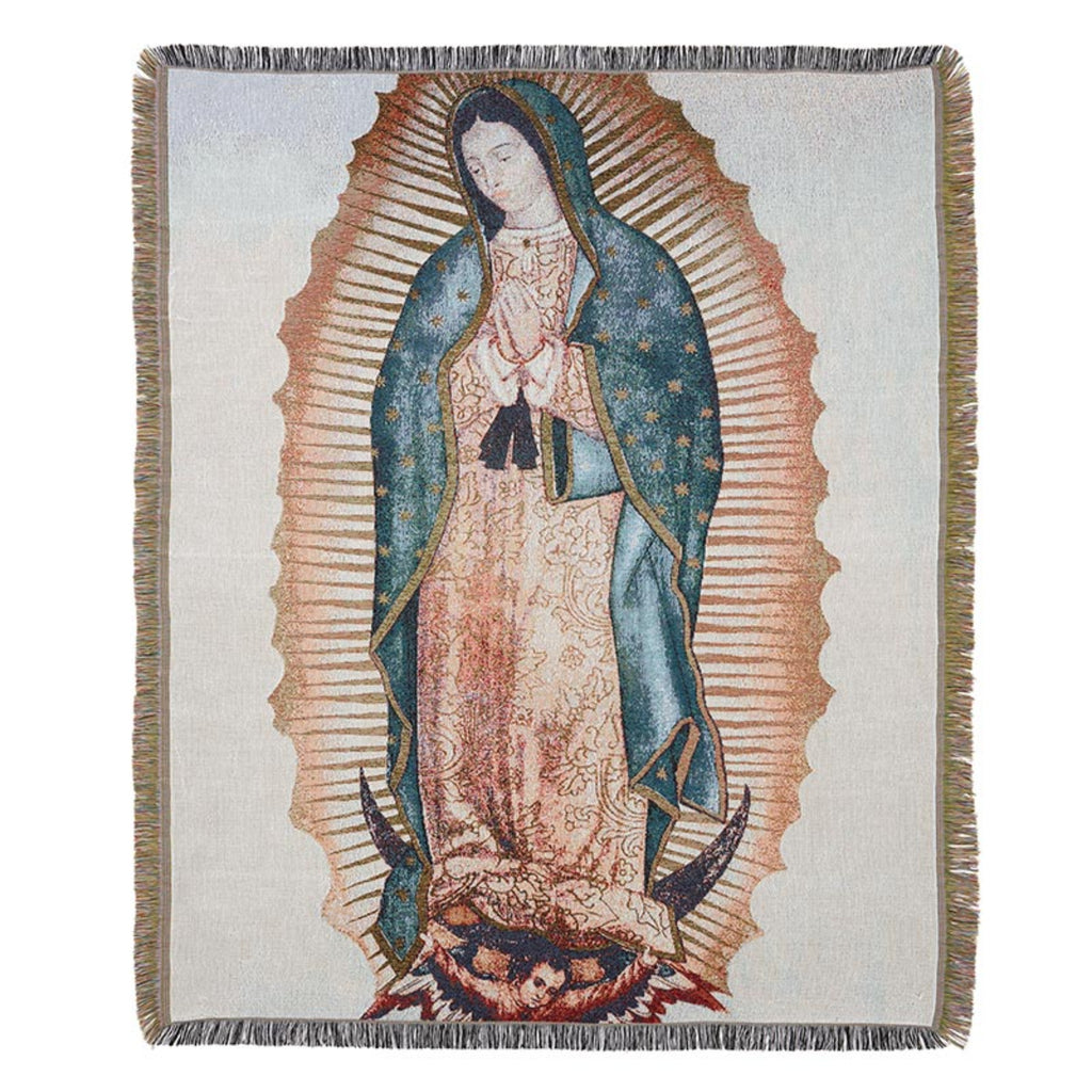 Our Lady of Guadalupe Tapestry Throw Blanket