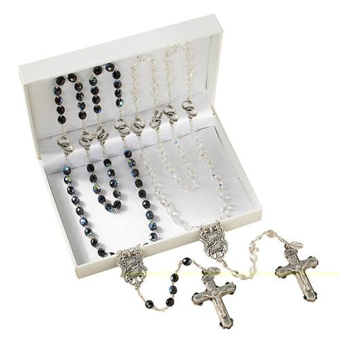 Wedding Crystal Rosary Gift Set for Bride and Groom