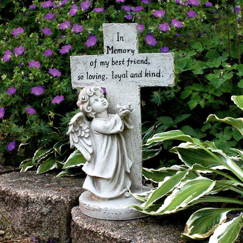 Best Friend Pet Angel Memorial Statue