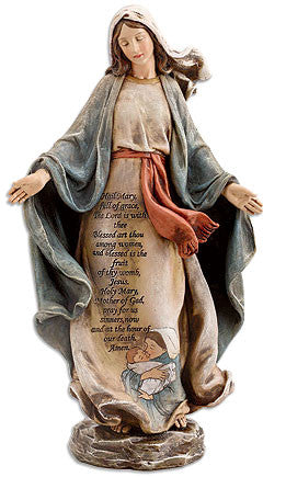 Hail Mary Full of Grace Prayer Statue - Figures of Faith