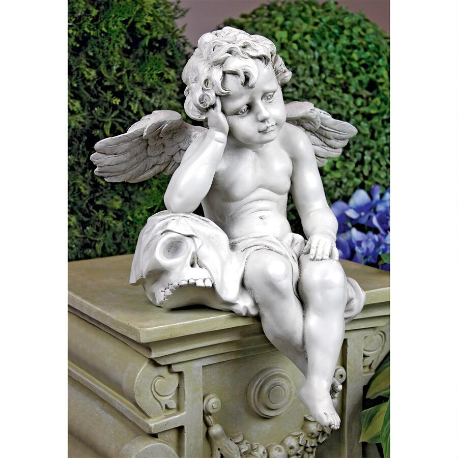 Mourning Mortality Angel Statue 