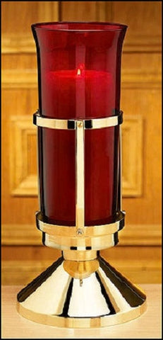 Sanctuary Lamp With Ruby Sanctuary Globe For Church Or Home