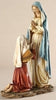Our Lady Of Lourdes Blessed Virgin Mary With Bernadette Catholic Statue Figure