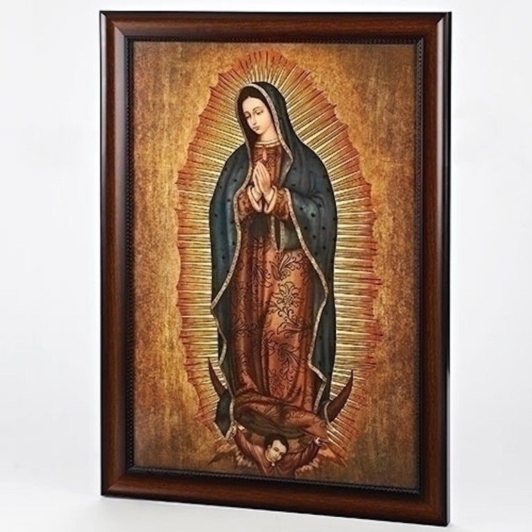 Our Lady Of Guadalupe Extra Large Art In Frame  Catholic Virgin Mary