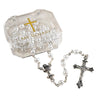 Set of 4 White First Communion Rosaries