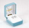 Cross earrings with four cubic Cubic Zirconias