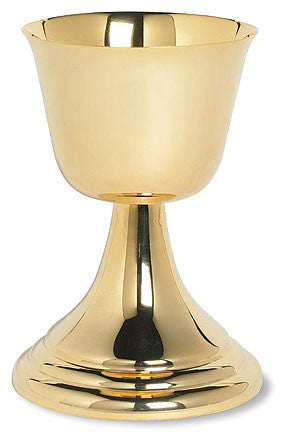 Brass Gold Plated Communion Common Cup 14 Oz
