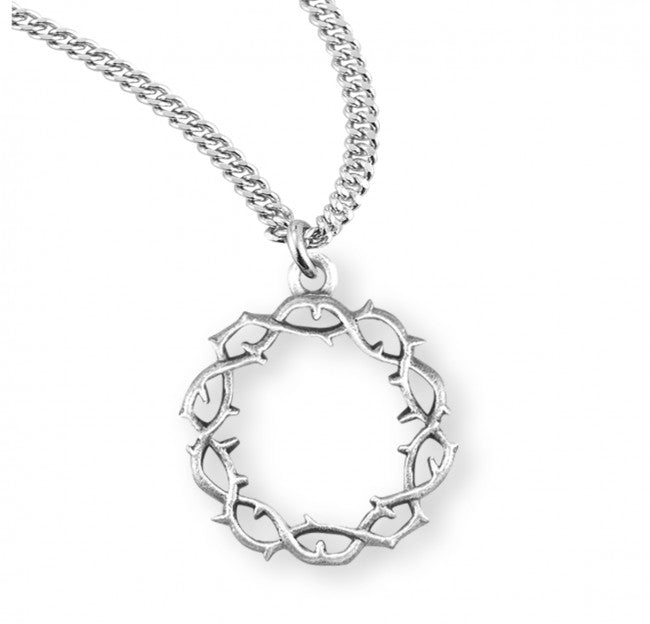 Crown Of Thorns Sterling Silver Pendant
