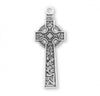 Sterling Silver Irish Celtic Cross On Chain