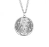 Sterling Silver Madonna Miraculous Medal On Chain