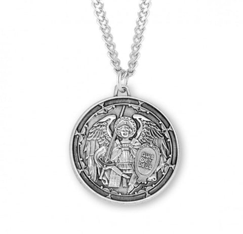 Saint Michael Sterling Silver Medal