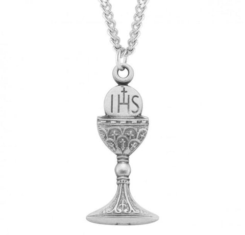 Sterling Silver Traditional Chalice Pendant On Chain