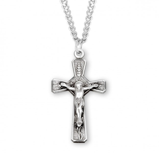 Eucharistic Sterling Silver Cross On Chain 