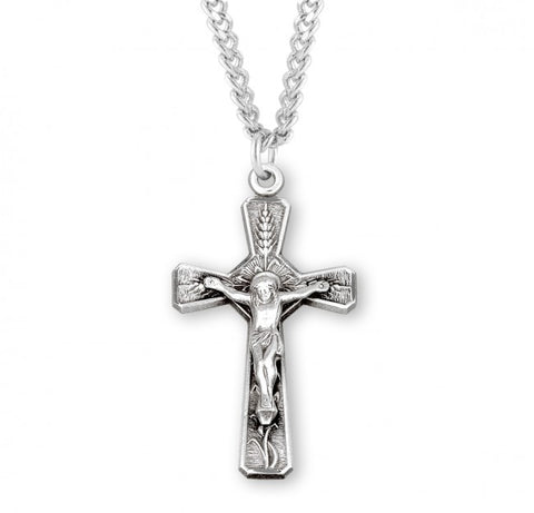 Eucharistic Sterling Silver Cross On Chain