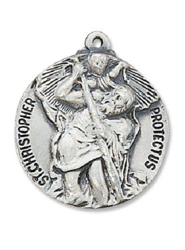 Saint Christopher Medal On Chain Heritage Collection