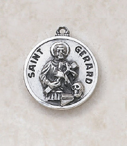 Saint Gerard Sterling Patron Medal On Chain  Fertility