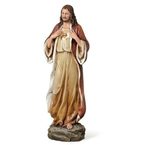 Sacred Heart Of Jesus Vintage Styel Statue 14" Tall Renaissance Collection
