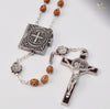 Saint Benedict Silver Plated Rosary By Ghirelli
