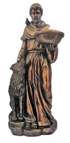 Saint Francis with with Wolf Statue