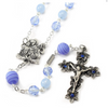 Saint Anthony Rosary in Antique Silver and Murano Glass Beads by Ghirelli