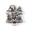 Saint Anthony Rosary in Antique Silver and Murano Glass Beads by Ghirelli