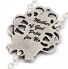 The Maternal Love Of Mary Silver Plated Rosary By Ghirelli