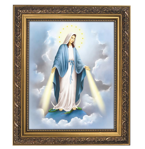 Our Lady of Grace Print in Ornate Frame