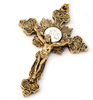 Miraculous Medal Blue Aurora Borealis Crystal & Gold Rosary