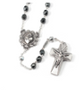Rosaries for Men in Antique Silver with Faceted Beads