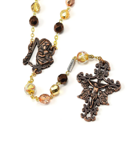 Rosaries for Women in Antique Copper By Ghirelli