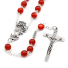 Our Lady Undoer of Knots Red Rosary By Ghirelli