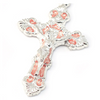 Mary's Motherly Love Collection Blush & Silver Rosary - 8mm By Ghirelli