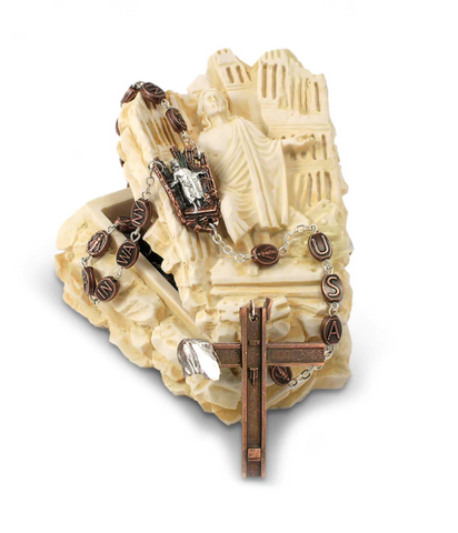 Remembrance 9/11 Rosary Keepsake Box