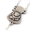 Saint Therese of Lisieux Roses Silver Rosary By Ghirelli