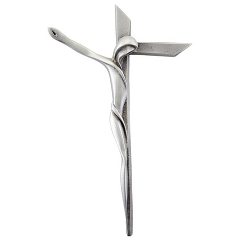 Crucifix with Serpentine Modern style Cross