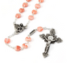 Saint Valentine Silver Plated Rosary With Heart Shaped Beads By Ghirelli 