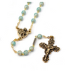 Saint Valentine Heart of Love Rosary, Gold By Ghirelli