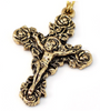 Saint Valentine Heart of Love Rosary, Gold By Ghirelli