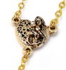 Saint Valentine Heart of Love Rosary, Gold By Ghirelli