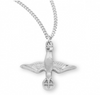  Sterling silver Holy spirit dove pendant on chain