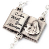 Holy Communion Book of Life Metal Rosary By Ghirelli