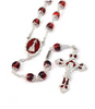 Fatima Crown Hand Enameled & Silver Rosary By Ghirelli 