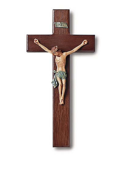 Jesus Christ Roma Traditional Style Wall Crucifix 10" Tall
