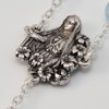 Our Lady Of Fatima Silver Plated Rosary   By Ghirelli